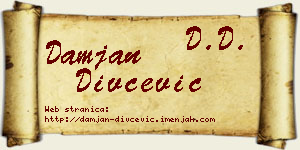 Damjan Divčević vizit kartica
